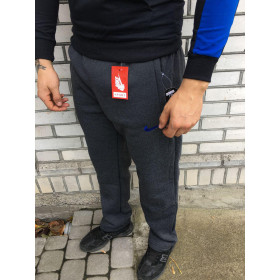 Мужские спортивные штаны - В стиле Nike (Серые,Теплые)