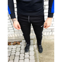 Мужские спортивные штаны - В стиле Nike (Чёрные,Теплые)