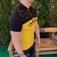 Мужская футболка - В стиле fAdidas (Желто-чёрная)