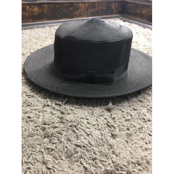 Женская шляпа - Чёрная с бантом